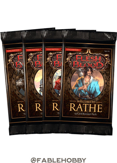Flesh and Blood Welcome to Rathe Unlimited Booster Packs image 0